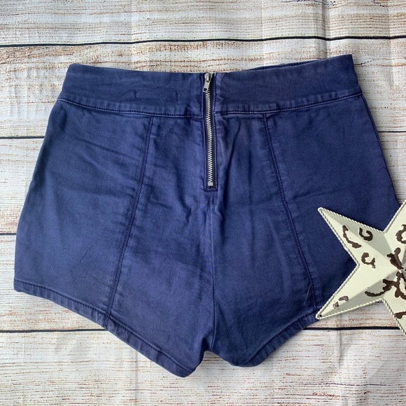 Thick Jean Shorts High Waist size 26 - D-14 - Picture 2 of 3
